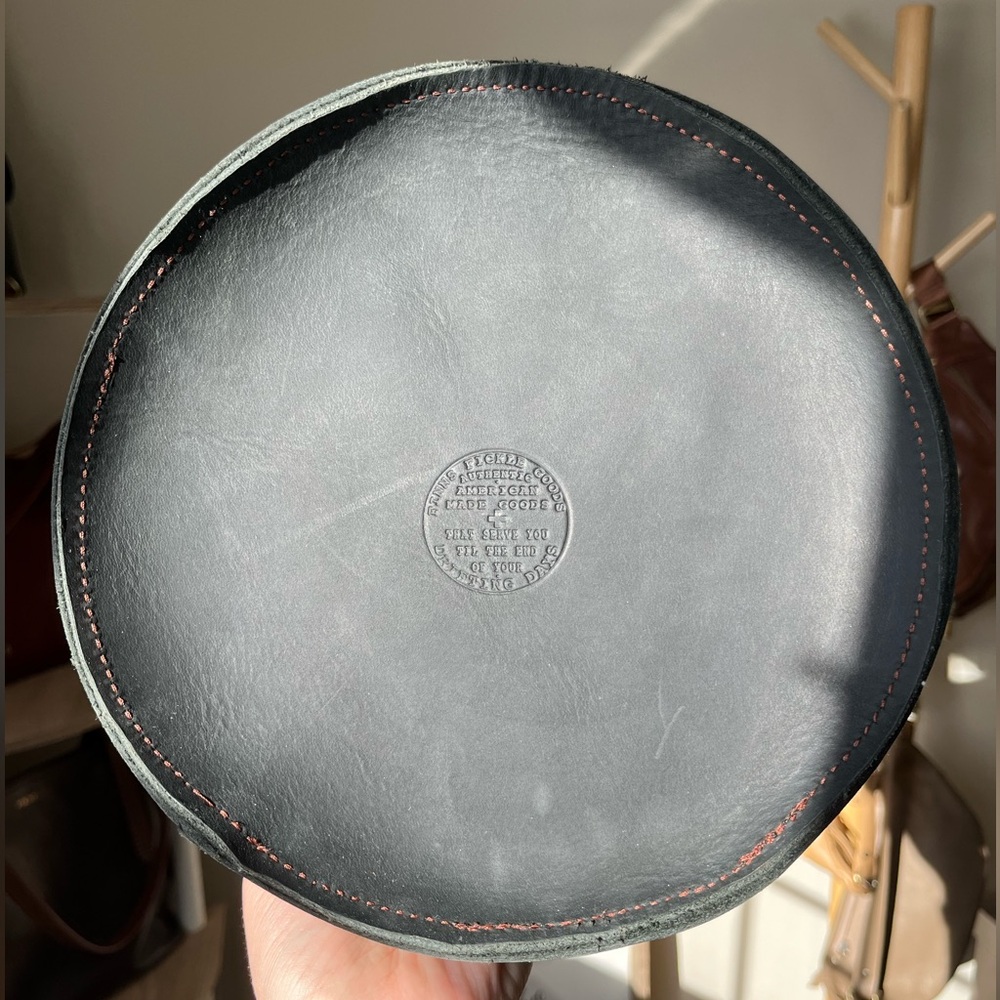 Finn’s fickle goods Round Crossbody Bag in Black